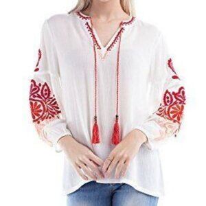 Excellent Condition, SZ XL, Embroidered Popover Top or Swim Cover Up